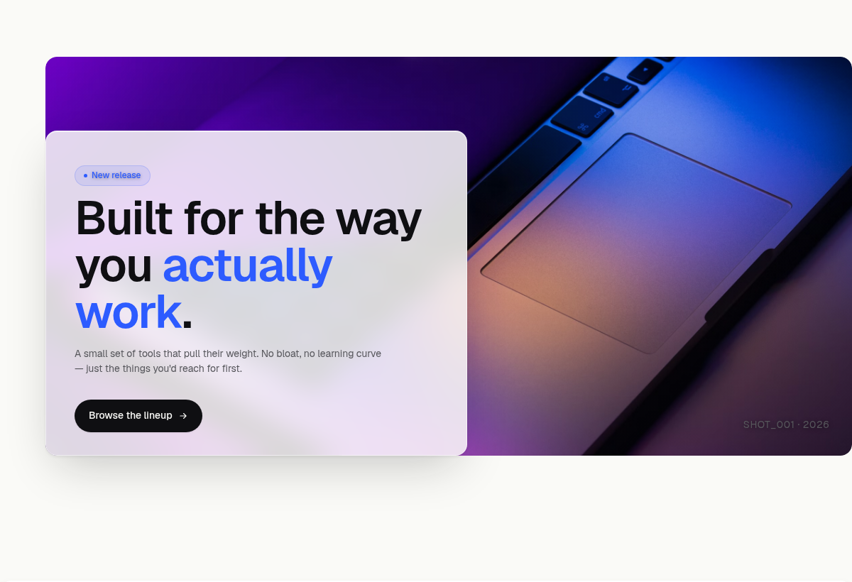 Modern tech storefront example
